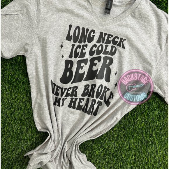 Luke Combs Concert Beer Never Broke My Heart Tee - Picture 1 of 1
